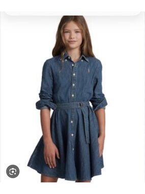 Ralph Lauren Girls Denim Dress